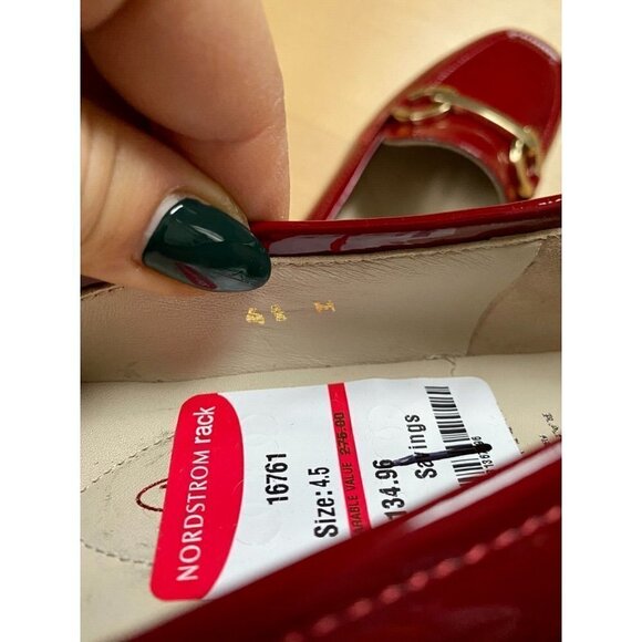 AMALFI By Rangoni New Women's "Gero" Cherry Patent Loafer - Picture 5 of 6